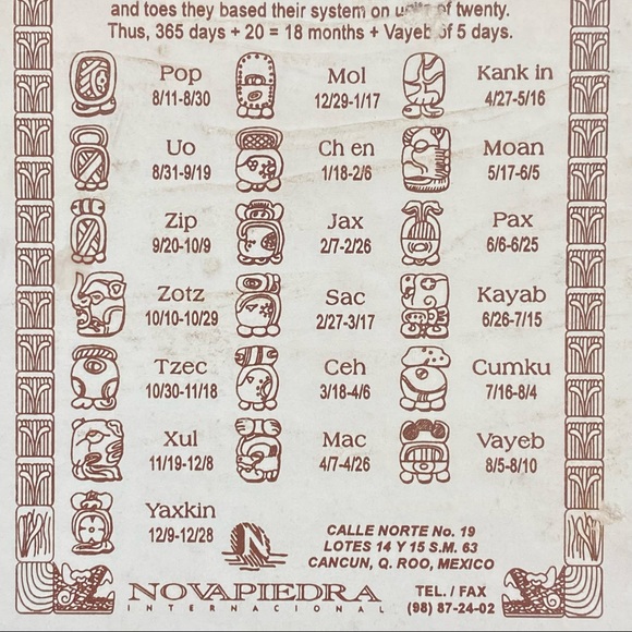 EUC Vintage 90’s Plaster Mayan Calendar Wheel Souvenir from Cancun, Mexico - Picture 11 of 14